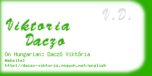 viktoria daczo business card