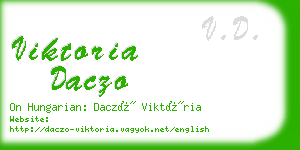 viktoria daczo business card